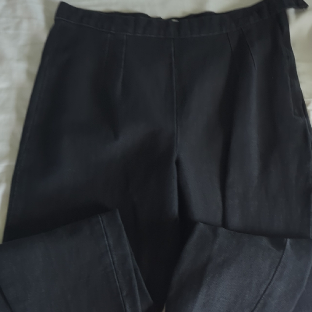 Black High-Waist Trousers